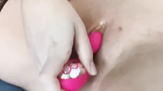 Solo Masturbation Close Up - I Banged my DRIPPING Cunt With 2 SEX TOYS and I MOAN Noisy
