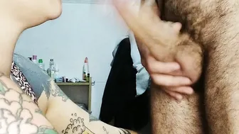 Blowing gigantic dick - amateur latin lovers