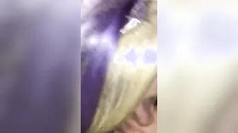 Milf sucking off big black dick pt two
