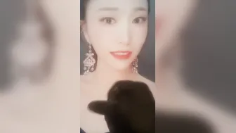 Beauty oriental women facial jizzed