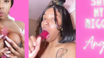 Black College sluts Sucking/Riding Vibrator