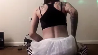 Beauty Women into Tutu Likes to Riding Penis