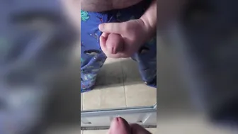 Chubby Geek teases Thick Penis until oozing creampie
