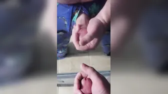 Chubby Geek teases Thick Penis until oozing creampie