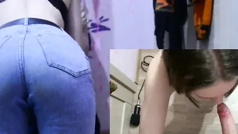 Fuck into the mouth of a lover gave a fellatio