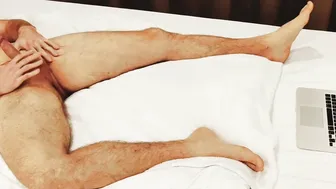 Hottie German Dude Watching Dyke Sex while Jerking Off and ejaculates rough