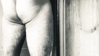 Shower after filming.