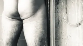 Shower after filming.