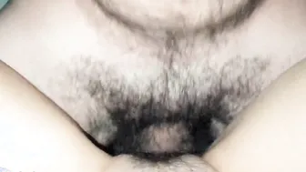 He jizzes on my bushy cunt after fucking me - Female pov - LolAss