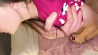 MY STEPFATHER FUCKS ROUGH AND CREAMPIES ME