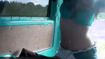 Sex challenge into a van