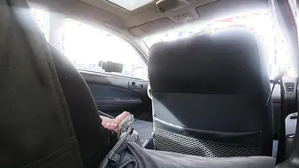 Making porn video – Pissing from the backseat of my vehicle making a mess