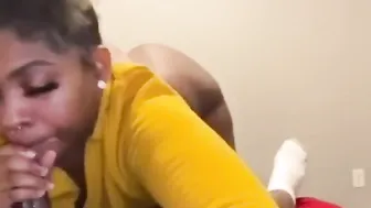 Dik porn video – Step sis thick butt eating dik up