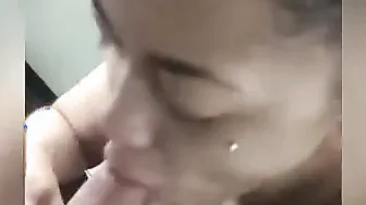 African Hooker Getting Paid To Let His White Penis jizzed Her Mouth