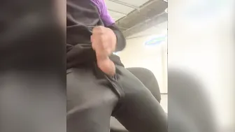 Cumming at work inside the warehouse