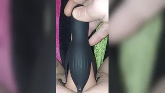 Chubby with vibrator five edge and two wrecked orgasm