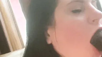 Succulent Samantha getting filthy late night with big black cock