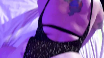 Beautiful titty Goddess bounces on a rough penis