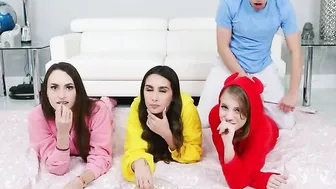 Sneaky Step Brother Getting To Banged Sister and Her Besties Same Time - Dani Damzel Dakota Burns Natalia Nix