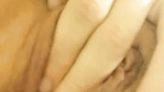 Rubbing my lil subs flower until she ejaculates all into her masters hand