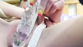 Mom tries out her new vibrator