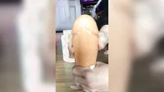 Asking my thick sex toy what it’s going to do to me