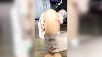 Asking my thick sex toy what it’s going to do to me