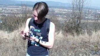 Outdoors fucking inside the mountains of Bavaria with a strange man