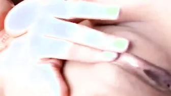 Big Boobed solo 19 yo Hot finger bang her tight cunt
