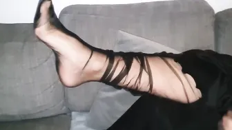Welcome home darling. Major tights tease