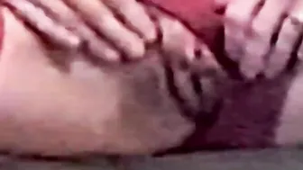 Finger Fuck Stretched Open Cunt Solo American Milf Inside Pantyhose
