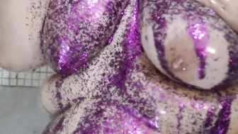 VioletWitchy BBW Oil and Glitter Shinny Fat Curves