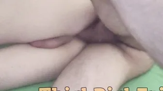 Uncut Huge White Dick fucks bareback his groaning bottom with armwarmers as he deserves