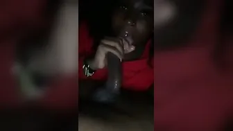 Damn she can suck some penis