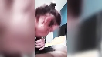 Made Amber suck my cock since she owes me cash