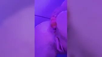 Young amateur MY FIRST TIME Anal Bead insertion. Into and out with the best noises