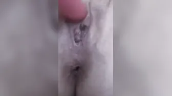 Cougar squirts all over herself