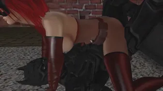 Batgirl Fucks Batman After Work