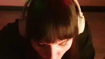 DJ NATASHA blowing Cock due to beats like a lollipop with love (REAL PRIVATE)