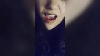 Smoking and squirting lonely fat housewife