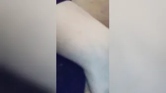 Smoking and squirting lonely fat housewife