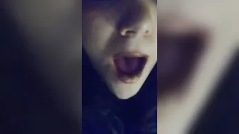 Smoking and squirting lonely fat housewife