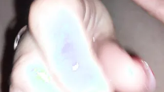 Posing Hand Job with after cum play 