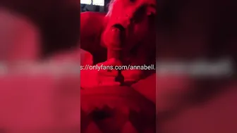 Annabellgold inside red bedroom