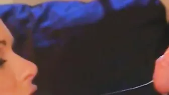 Blonde hottie getting banged on the couch after a super sexy