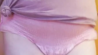 Peeing Desperation and Sqishing my Soaked Pullup until I have an Orgasm
