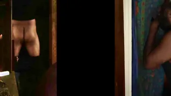 Next Door getting penis swallowed after arguing with his Lover