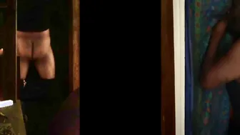 Next Door getting penis swallowed after arguing with his Lover