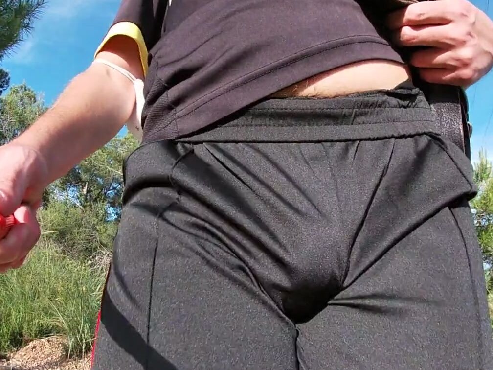 Adidas Joggers Porn - Flashing my bouncing bulge inside Hot shiny Adidas sweatpants 4kPorn.XXX