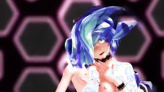 【MMD】Miku  Teto - Kiss Me I love you【R-18】